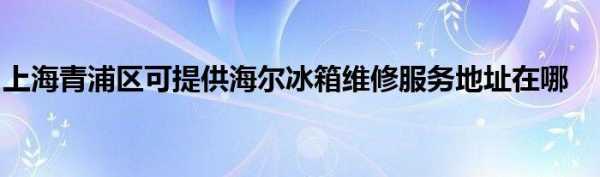 上海海尔冰箱维修（上海海尔冰箱维修地址）-图1