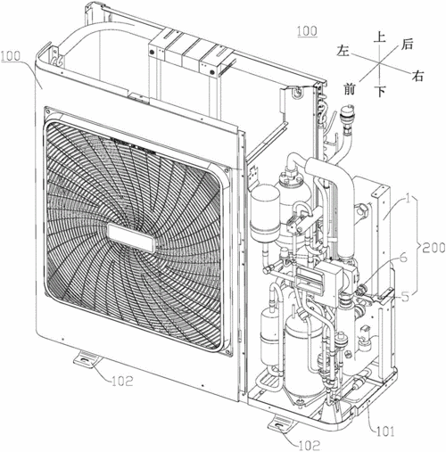 美的空调室外机结构图（美的空调室外机结构图片大全）-图1